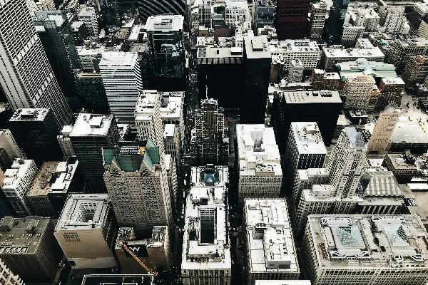 高清摄影 俯瞰都市