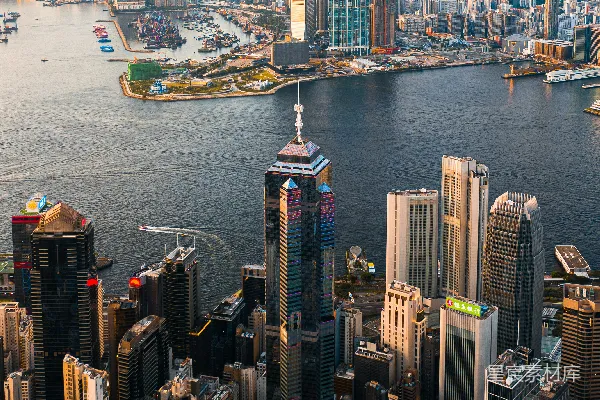 高清摄影 维多利亚港的黄昏