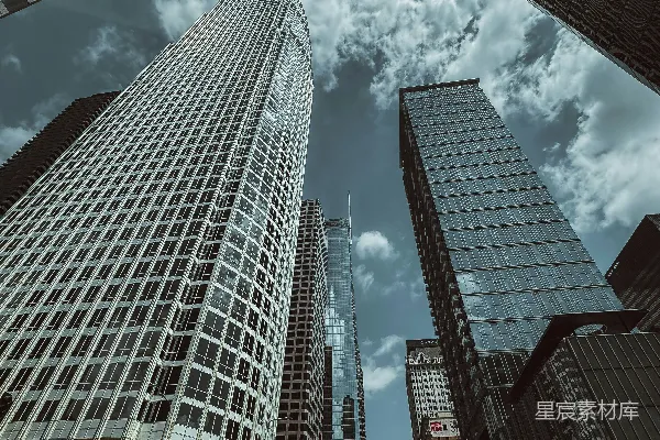 高清摄影 摩天大楼与蓝天