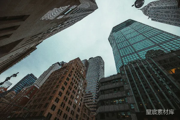 高清摄影 俯瞰高楼林立的都市