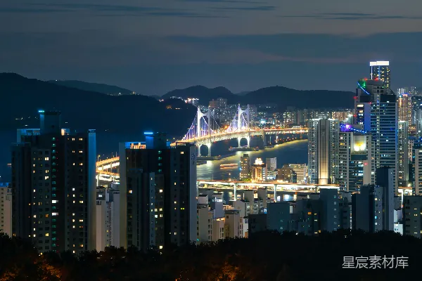 高清摄影 夜幕下的城市风光