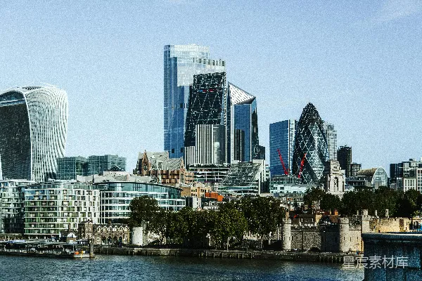 高清摄影 伦敦金融区现代建筑群