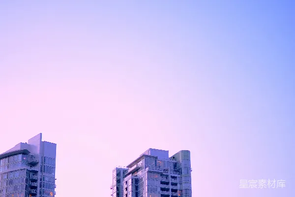 高清摄影 城市黄昏