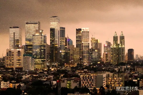高清摄影 璀璨都市夜景