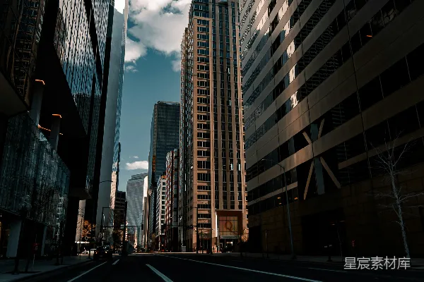 高清摄影 都市中的宁静街道