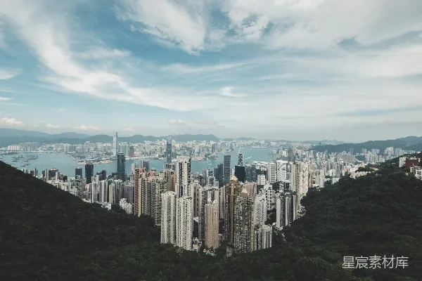 高清摄影 香港维多利亚港全景