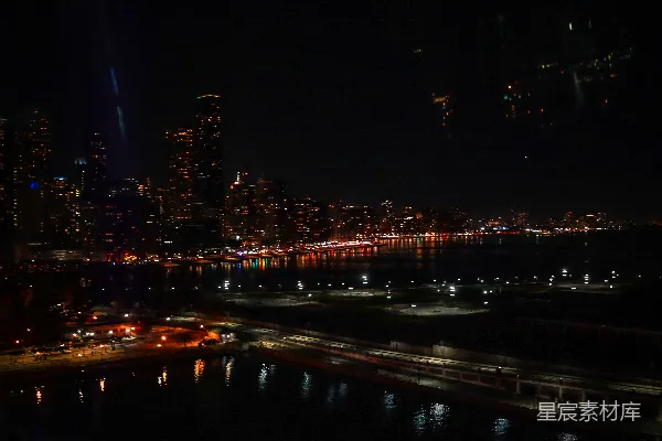 高清摄影 夜幕下的城市全景