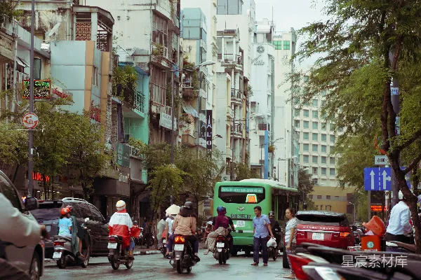 高清摄影 繁忙的城市街道