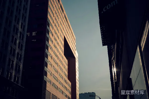 高清摄影 都市黄昏的街景