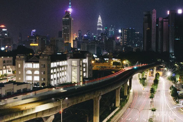 高清摄影 夜幕下的城市景观