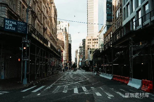 高清摄影 纽约街景，空旷的都市