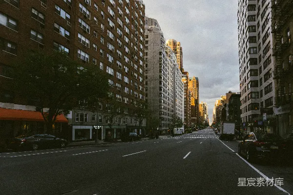 高清摄影 纽约街头的宁静晨景