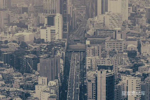 高清摄影 现代都市鸟瞰图