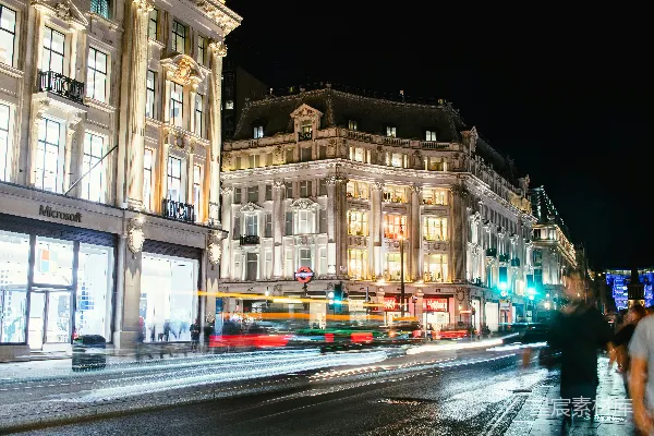 高清摄影 伦敦夜景中的繁华都市