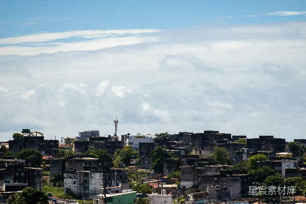 高清摄影 晴空下的城市景观