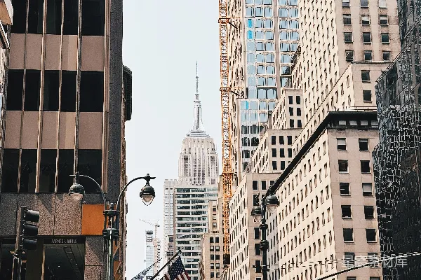 高清摄影 纽约帝国大厦街景