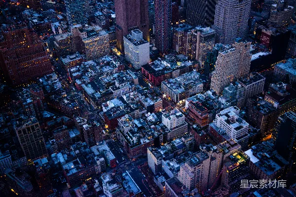 高清摄影 纽约夜景俯瞰