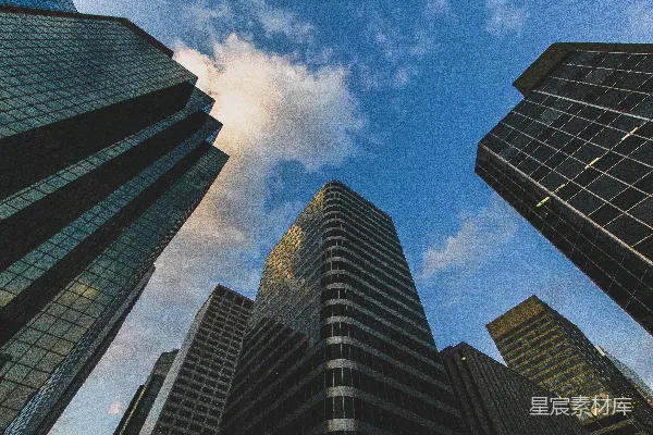 高清摄影 仰望摩天大楼