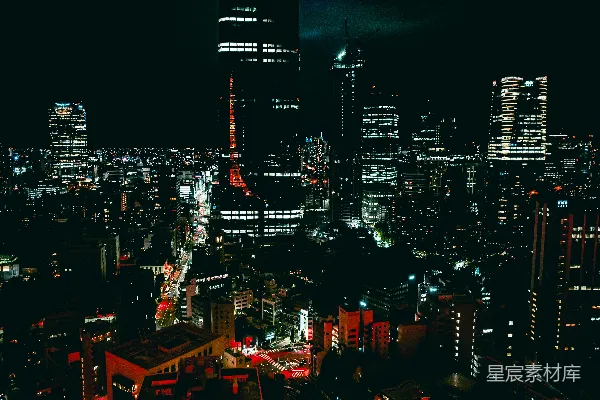 高清摄影 夜幕下的东京