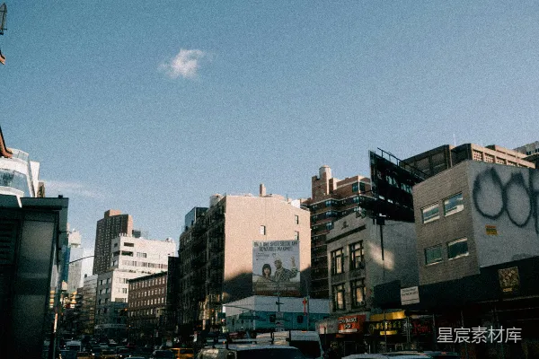 高清摄影 纽约市街道上的清晨