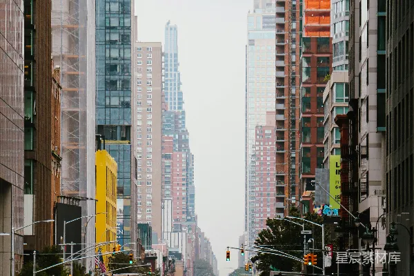 高清摄影 纽约街道的繁忙景象
