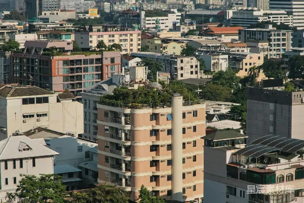 高清摄影 都市风景：现代与传统建筑的融合