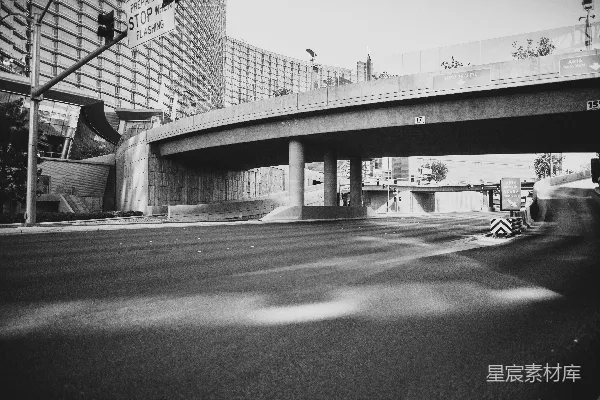 高清摄影 城市中的桥与路