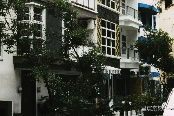 高清摄影 城市角落的宁静住宅区