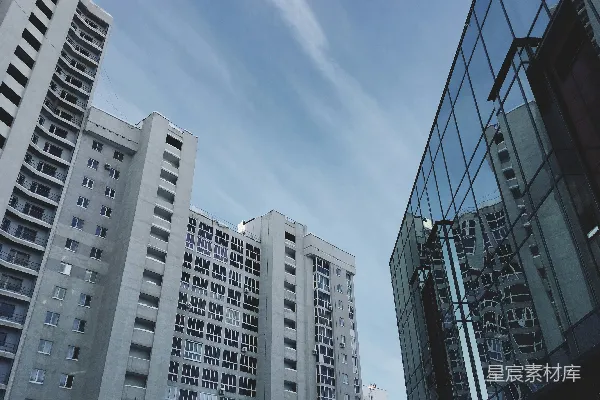 高清摄影 现代都市建筑与蓝天