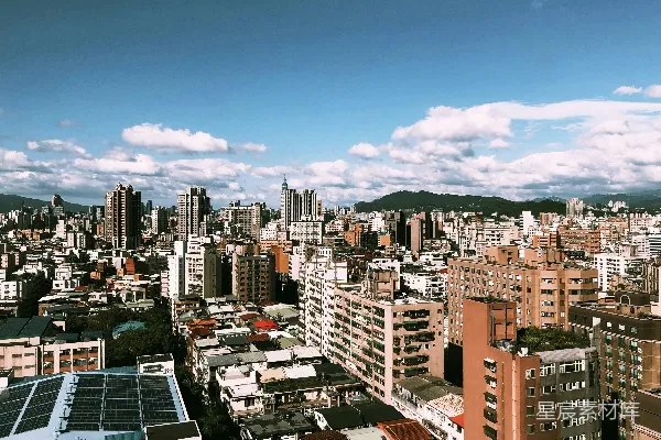 高清摄影 城市的全景