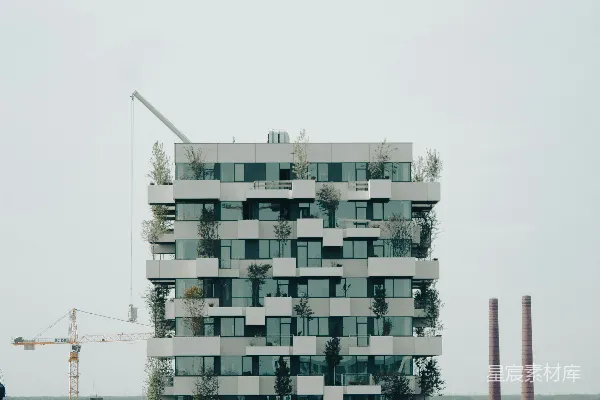 高清摄影 城市中的绿洲：垂直森林建筑