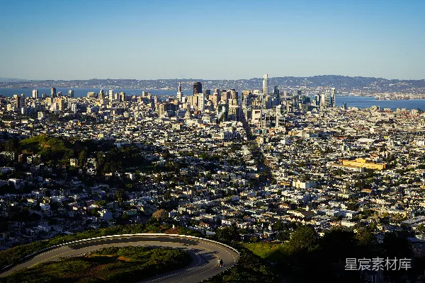 高清摄影 清晨的旧金山全景