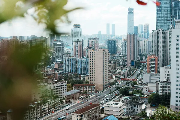 高清摄影 城市与自然的和谐共存
