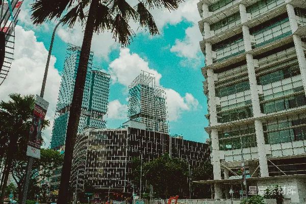 高清摄影 现代城市与自然和谐共存