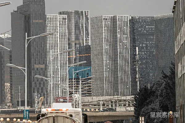 高清摄影 城市中的工业与现代建筑