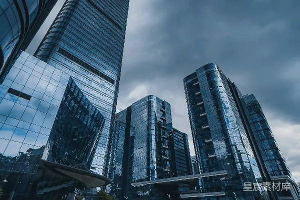 高清摄影 现代都市的玻璃幕墙建筑