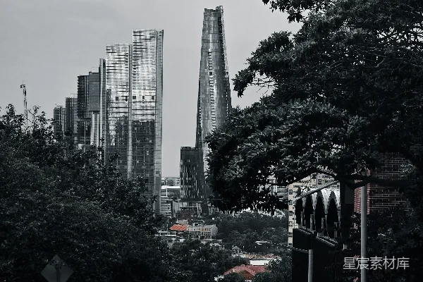 高清摄影 城市之光：现代与自然的交融