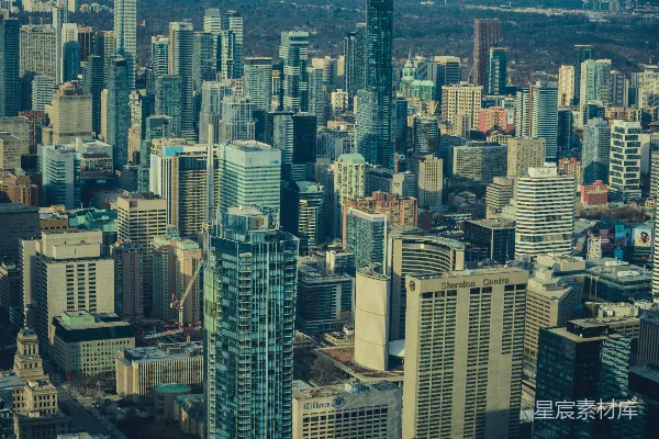 高清摄影 都市天际线：摩天大楼的壮丽景象