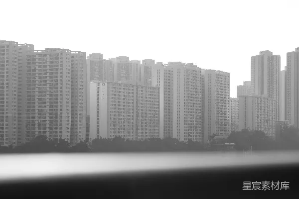 高清摄影 雾中高楼