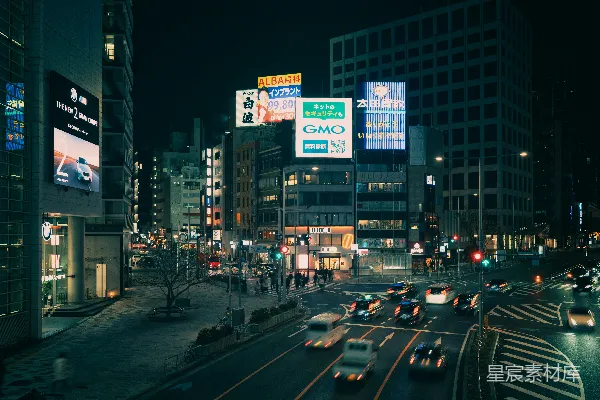 高清摄影 都市夜景的繁华与宁静