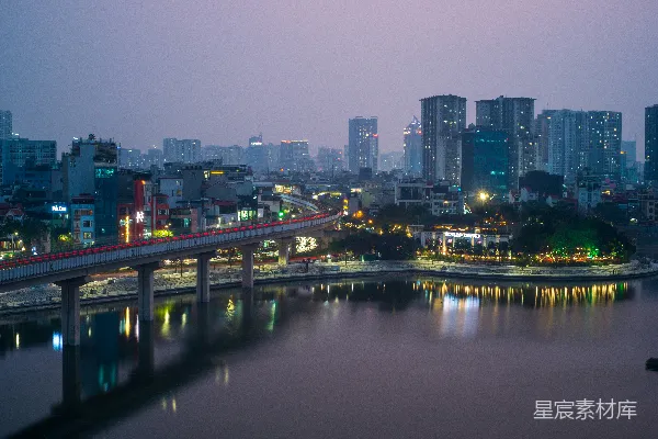 高清摄影 夜幕下的城市风光