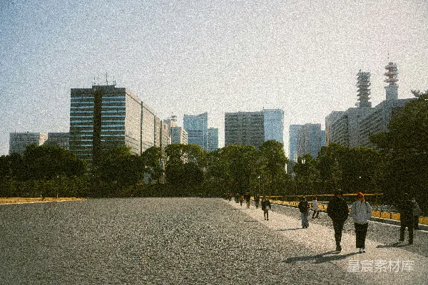 高清摄影 城市公园里的悠闲时光