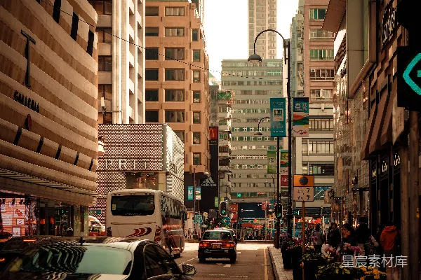 高清摄影 香港街头的繁忙与现代