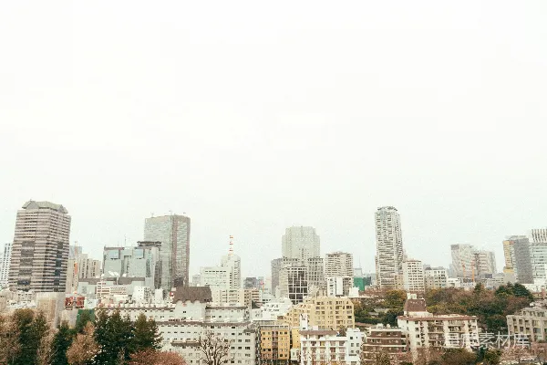 高清摄影 都市天际线与自然景观的交融
