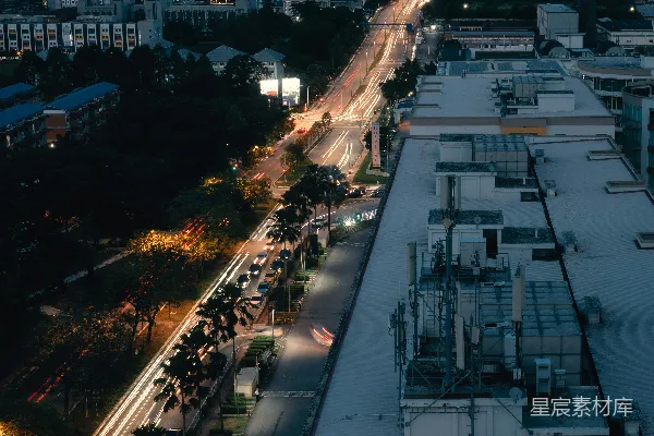 高清摄影 夜晚的城市全景