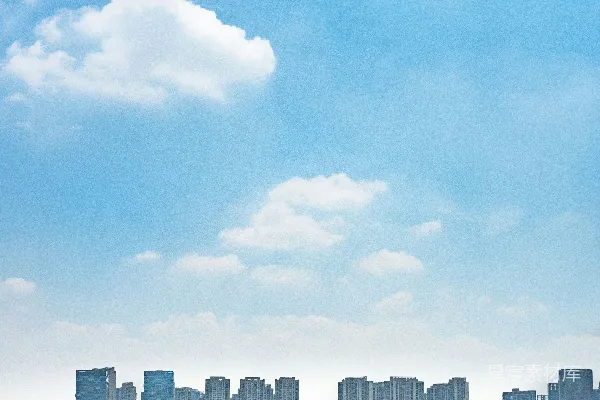 高清摄影 城市蓝天下的建筑群