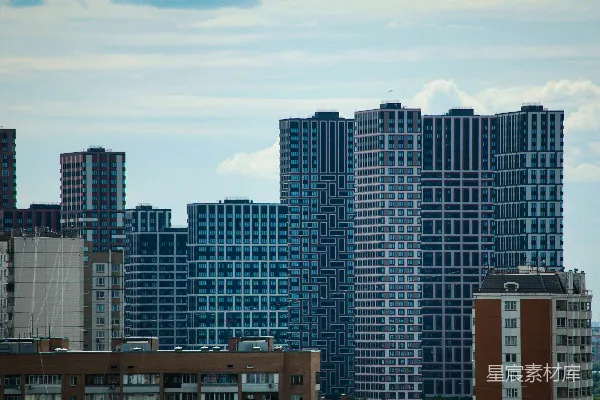 高清摄影 都市高楼林立的景象