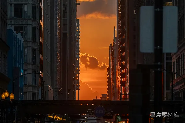 高清摄影 城市夕阳