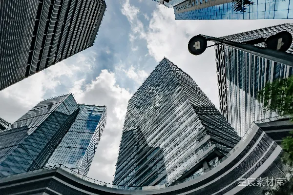 高清摄影 摩天大楼俯视下的都市景象