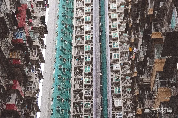 高清摄影 摩天大楼与密集住宅区
